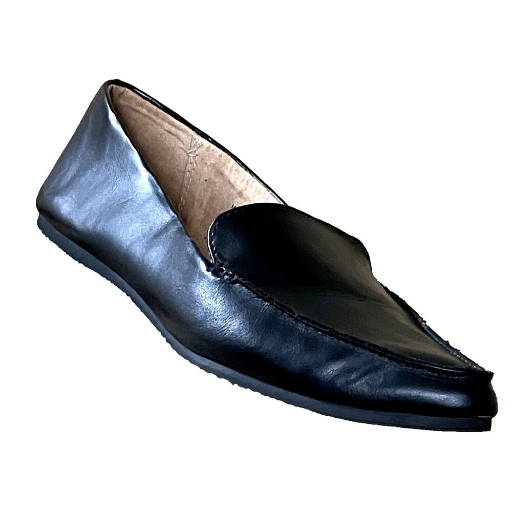 Target A New Day Flat Ballet Pointy Soft Faux Leather Black 7 Women Shoes Preppy